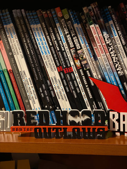 Red Hood and the Outlaws 3D printed Comic Logo Art