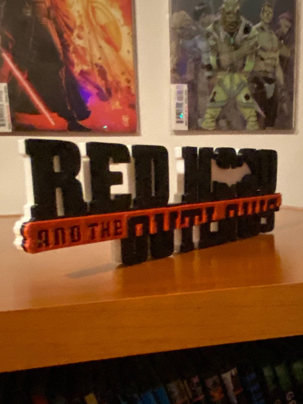 Red Hood and the Outlaws 3D printed Comic Logo Art