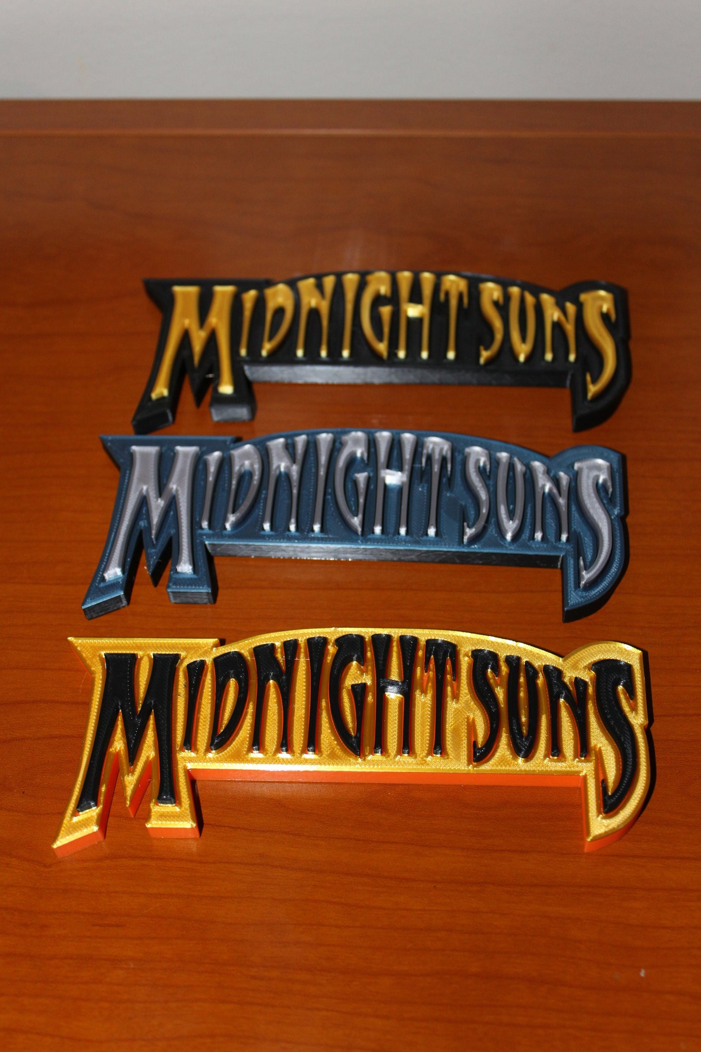 Midnight Suns 3D printed Comic Logo Art