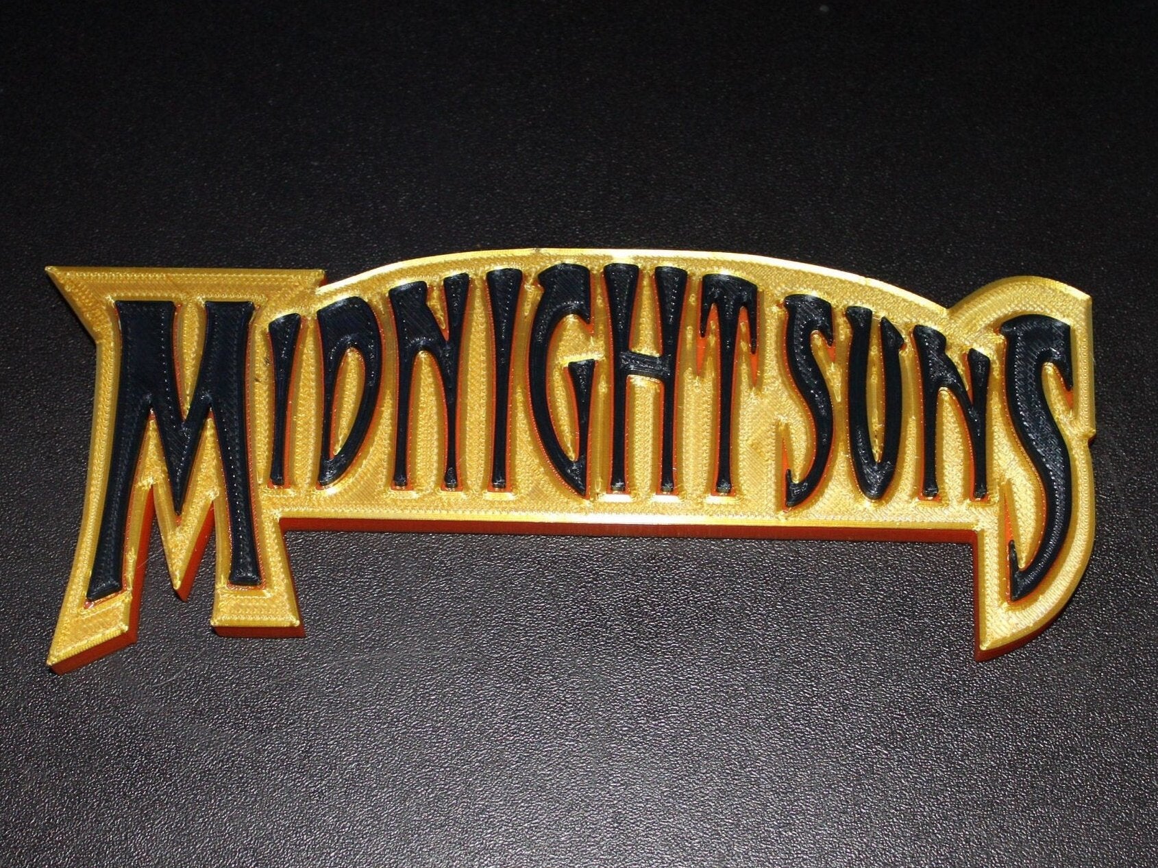 Midnight Suns 3D printed Comic Logo Art