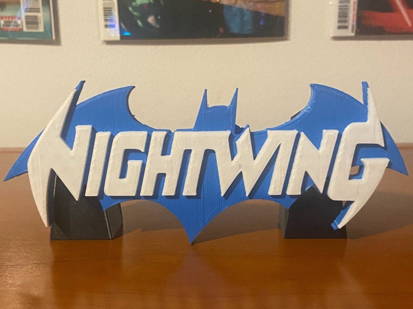 Nightwing 3D printed Comic Logo Art