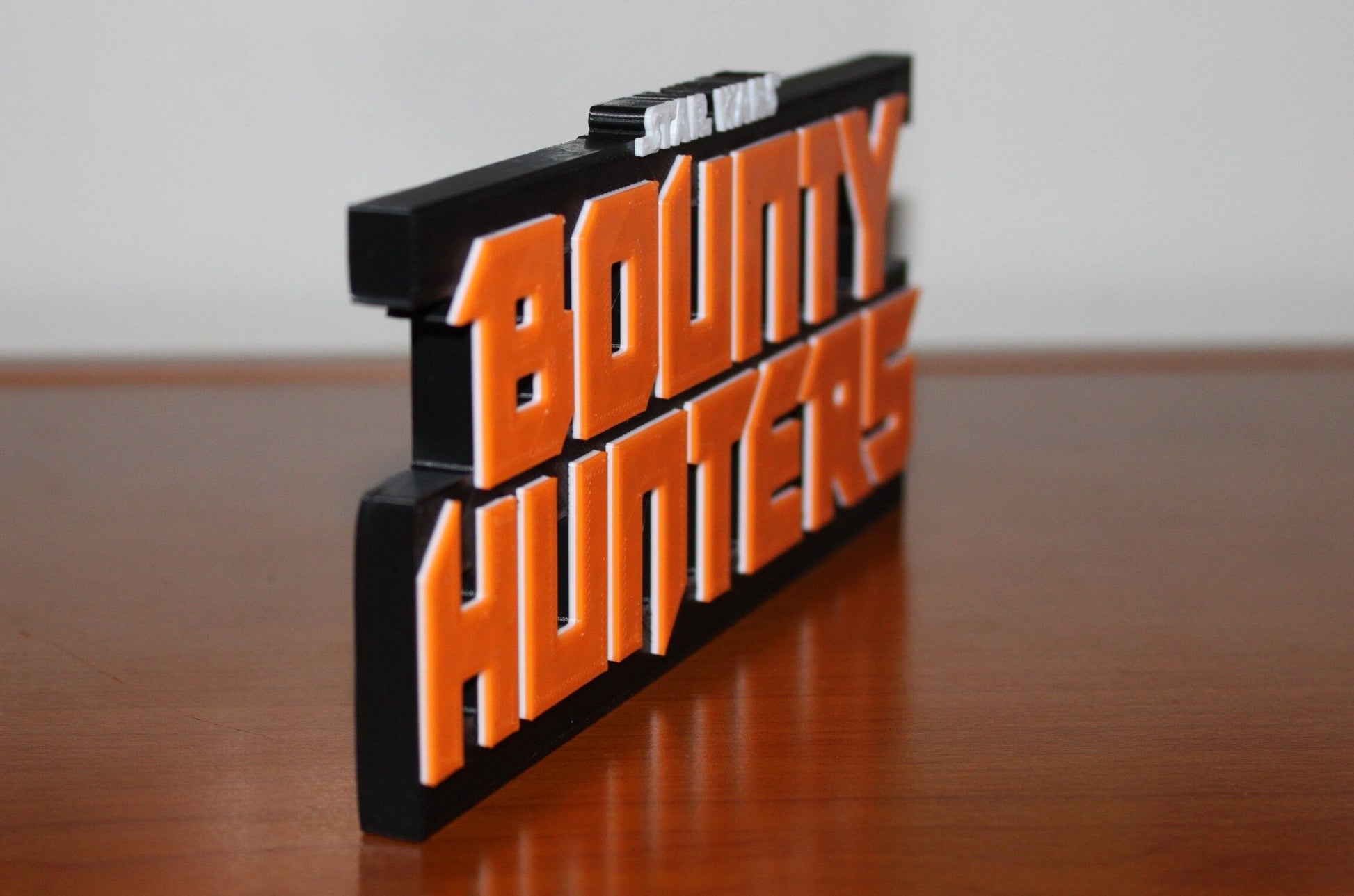 Bounty Hunters 3D printed Comic Logo Art