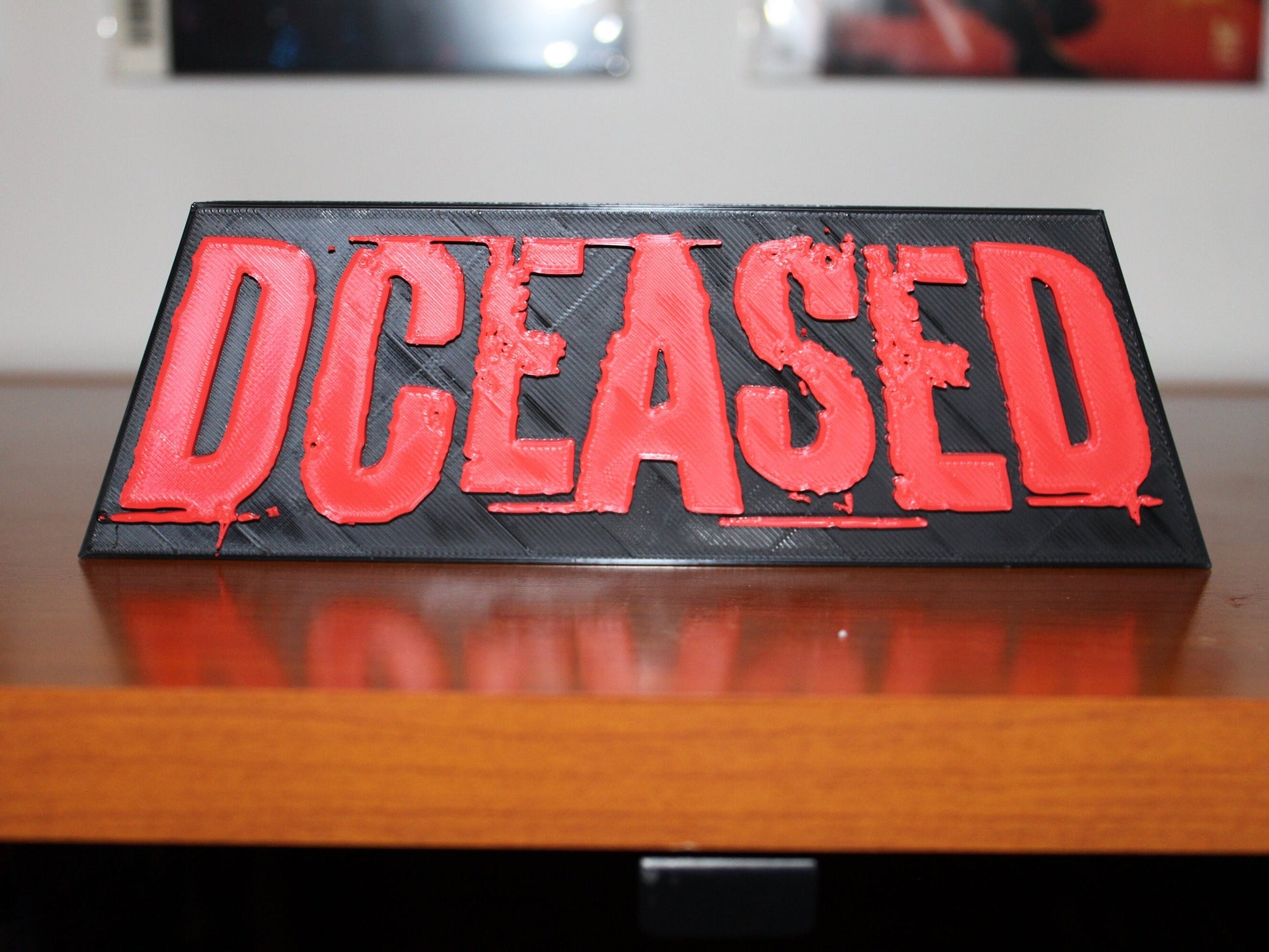 DCeased 3D printed Comic Logo Art