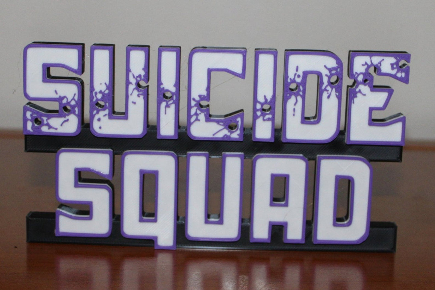 Suicide Squad 3D printed Comic Logo Art