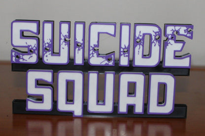 Suicide Squad 3D printed Comic Logo Art