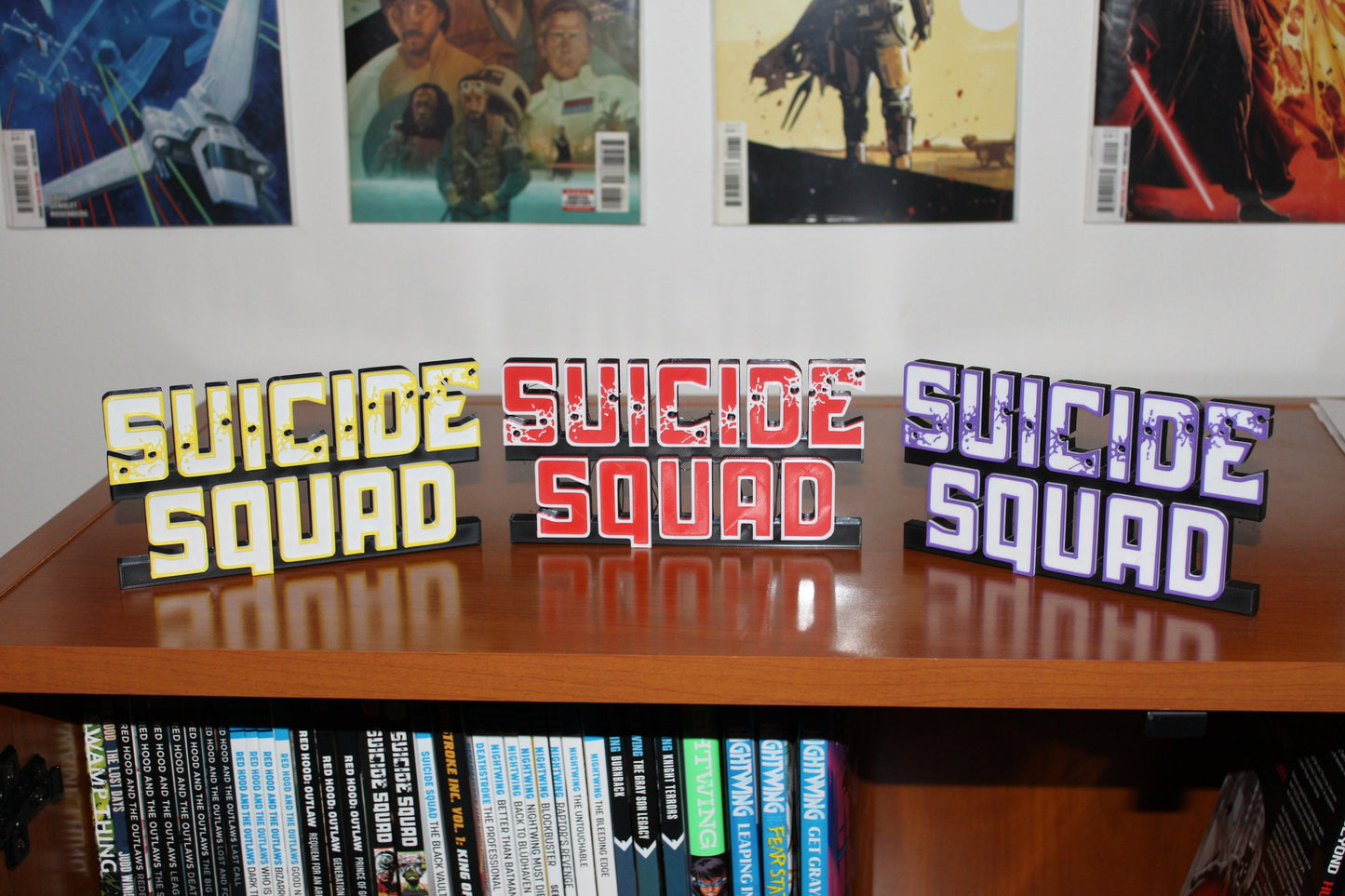 Suicide Squad 3D printed Comic Logo Art