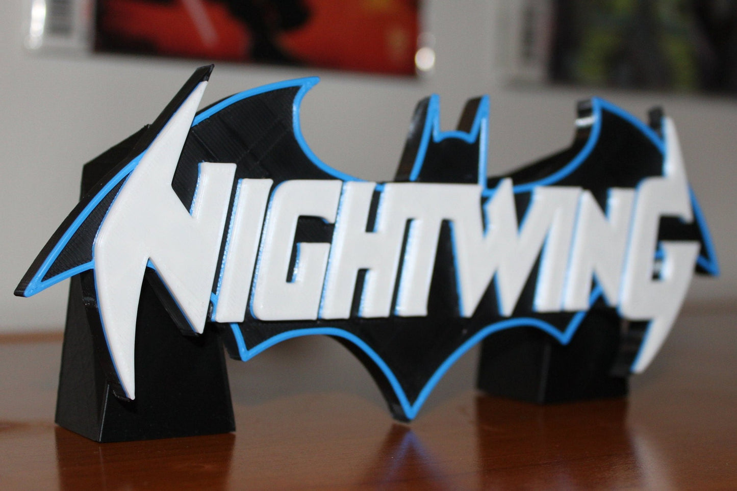 Nightwing 3D printed Comic Logo Art