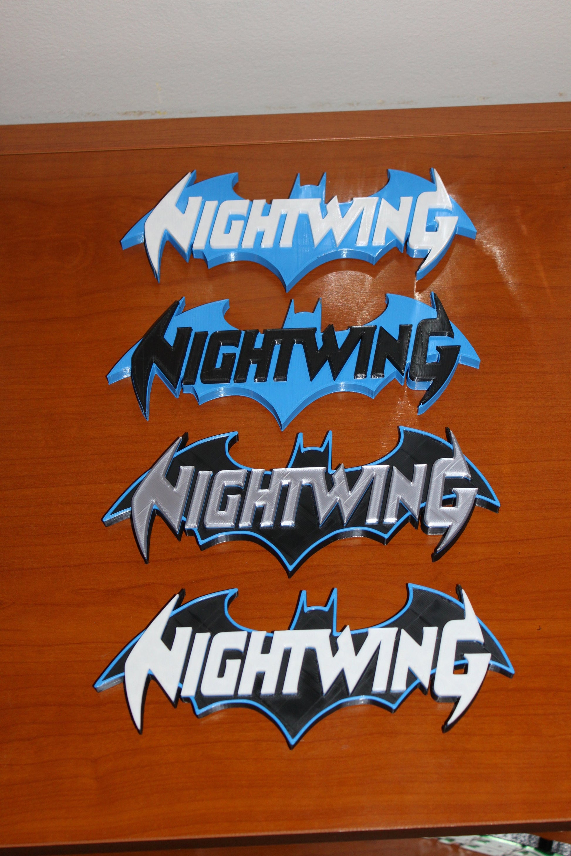 Nightwing 3D printed Comic Logo Art