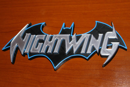 Nightwing 3D printed Comic Logo Art