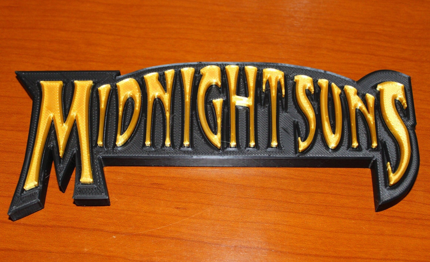 Midnight Suns 3D printed Comic Logo Art