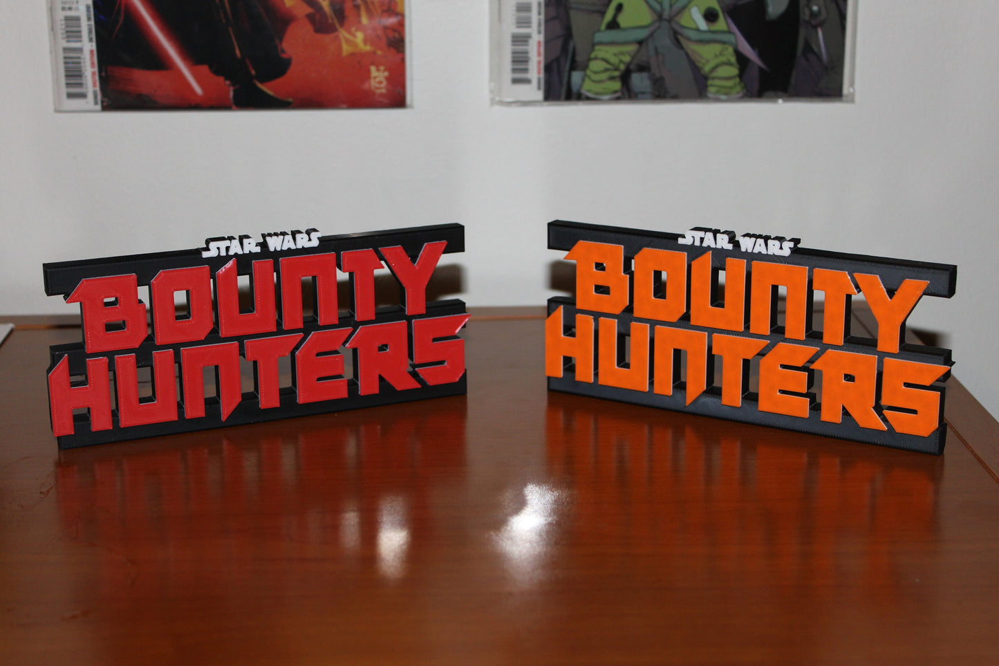 Bounty Hunters 3D printed Comic Logo Art