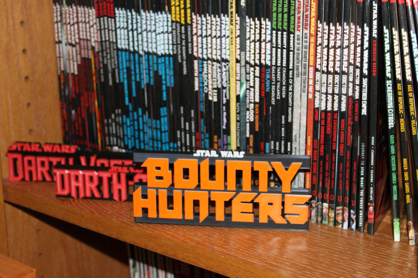 Bounty Hunters 3D printed Comic Logo Art