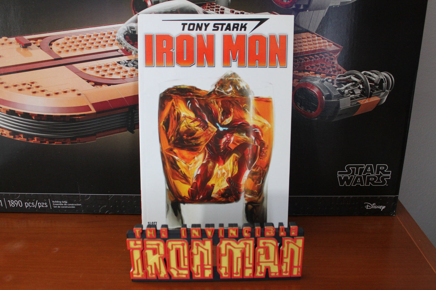 Iron Man 3D printed Comic Logo Art