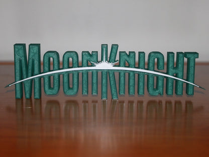 Moon Knight 3D printed Comic Logo Art