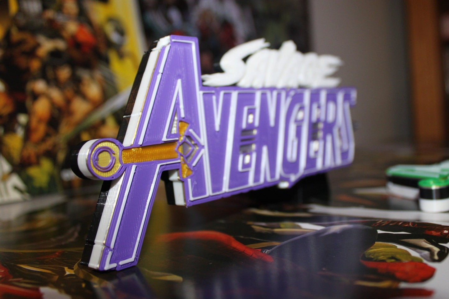 Savage Avengers 3D printed Comic Logo Art