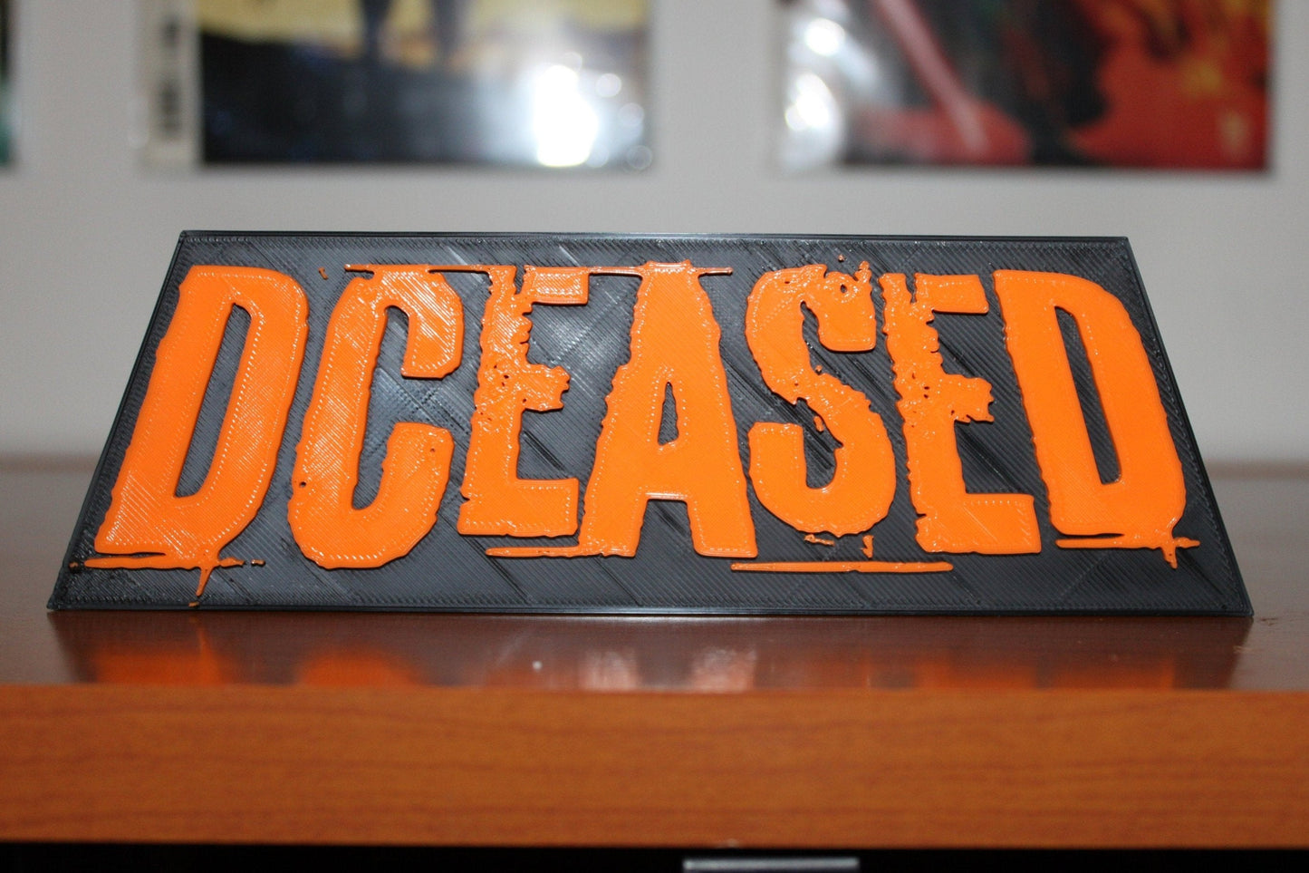 DCeased 3D printed Logo Sign Wall Desk Shelf Art