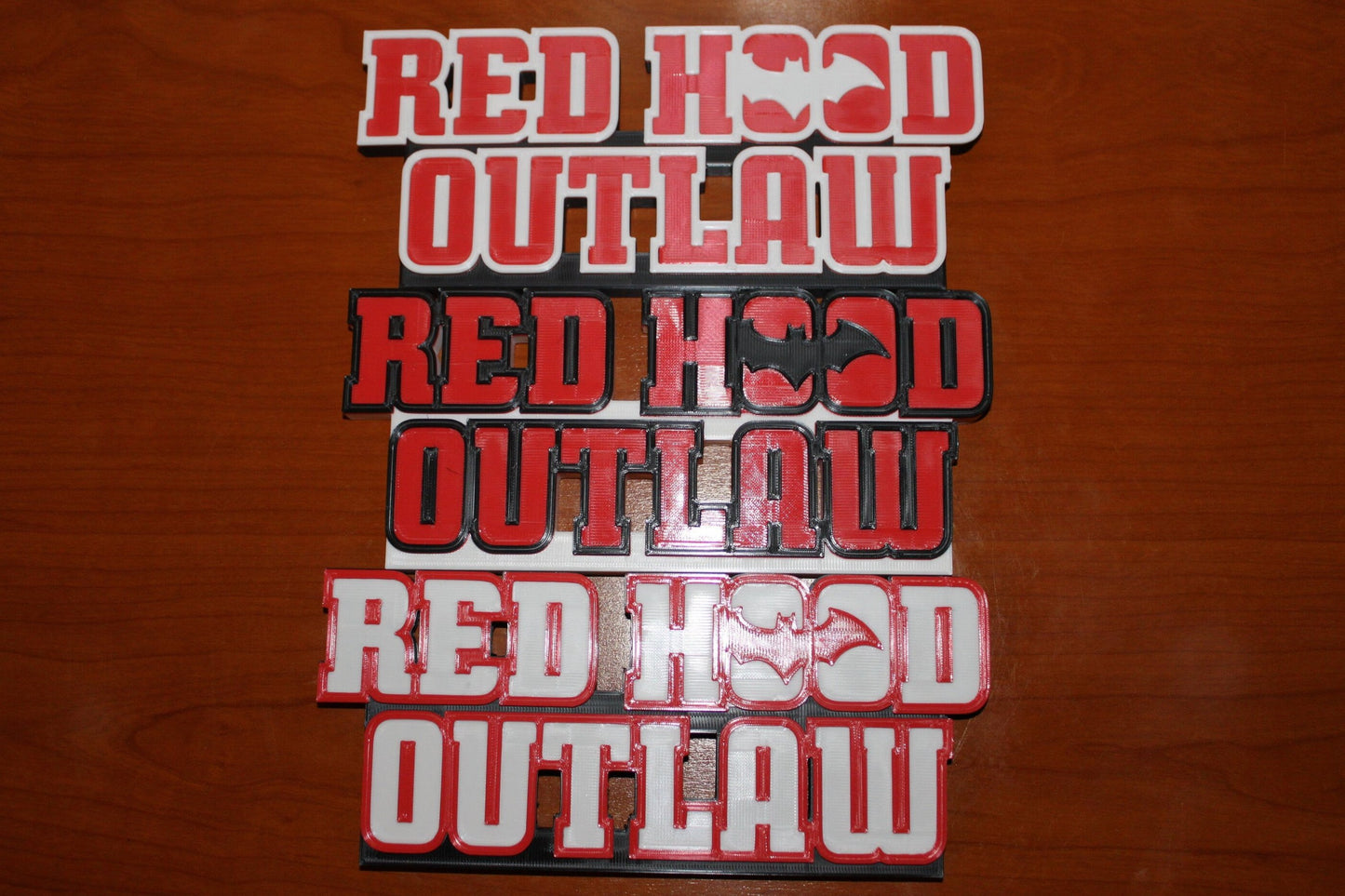 Red Hood Outlaw 3D printed Comic Logo Art