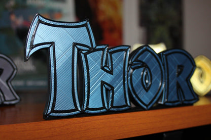 Thor 3D printed Comic Logo Art