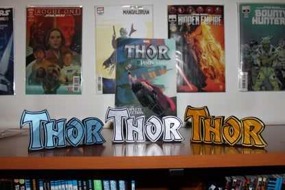 Thor 3D printed Comic Logo Art