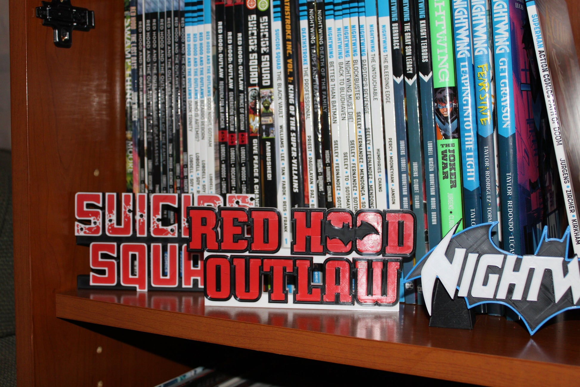 Red Hood Outlaw 3D printed Comic Logo Art