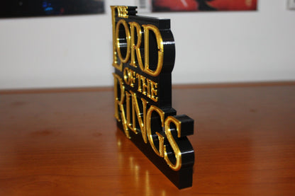 Lord of the Rings 3D printed Logo Art