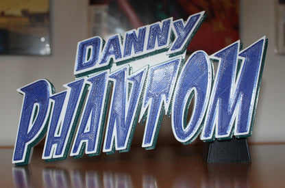 Danny Phantom 3D printed Logo Art