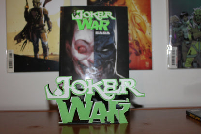 Joker War 3D printed Comic Logo Art