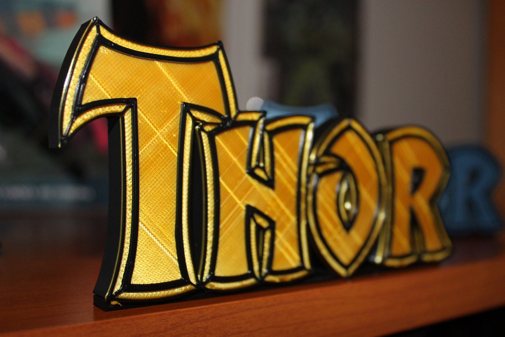 Thor 3D printed Comic Logo Art