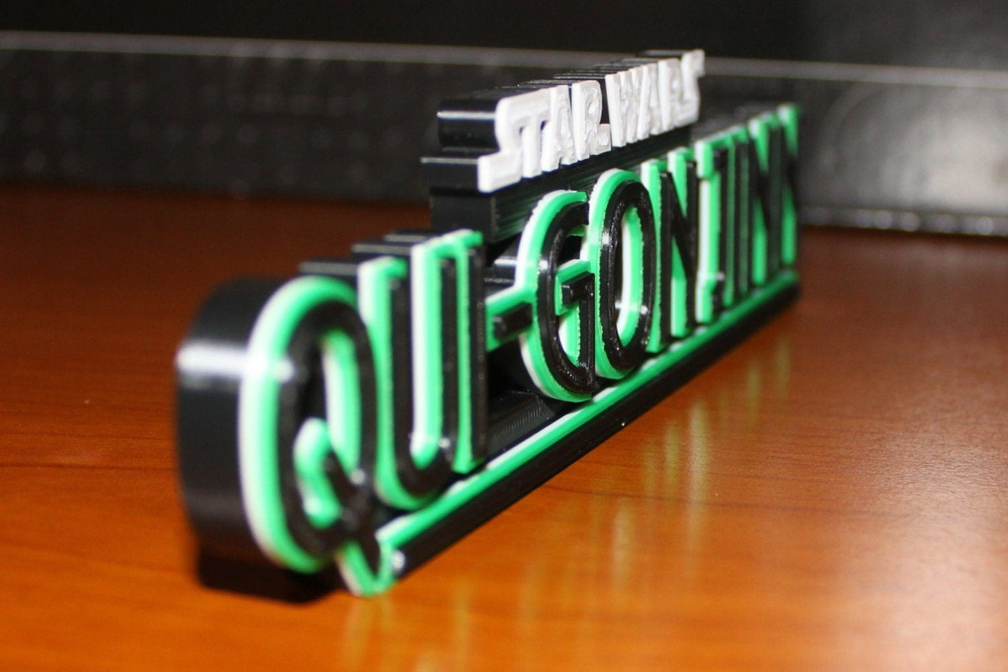 Qui-Gon Jinn 3D printed Comic Logo Art