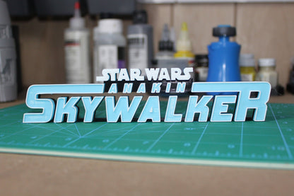 Anakin Skywalker 3D printed Comic Logo Art