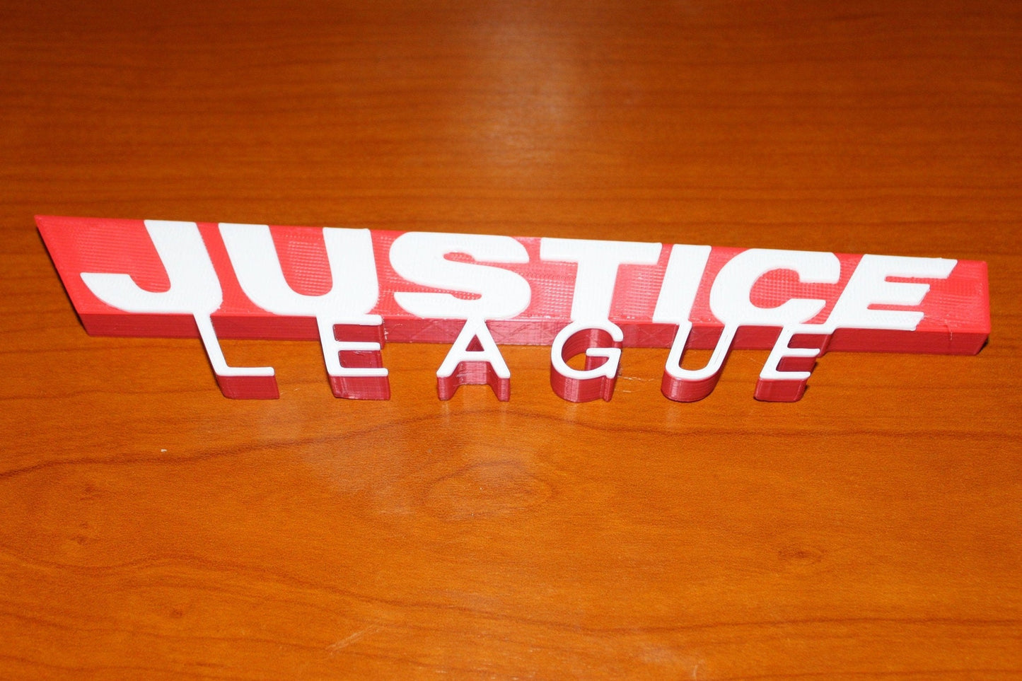 Justice league 3D printed Logo Sign Wall Desk Shelf Art