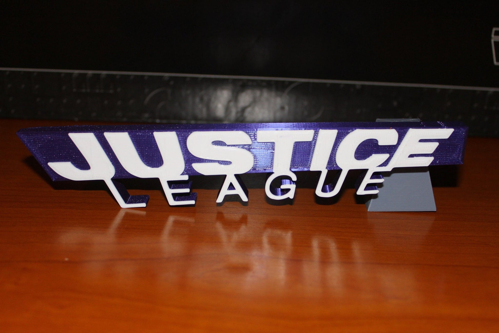 Justice league 3D printed Comic Logo Art