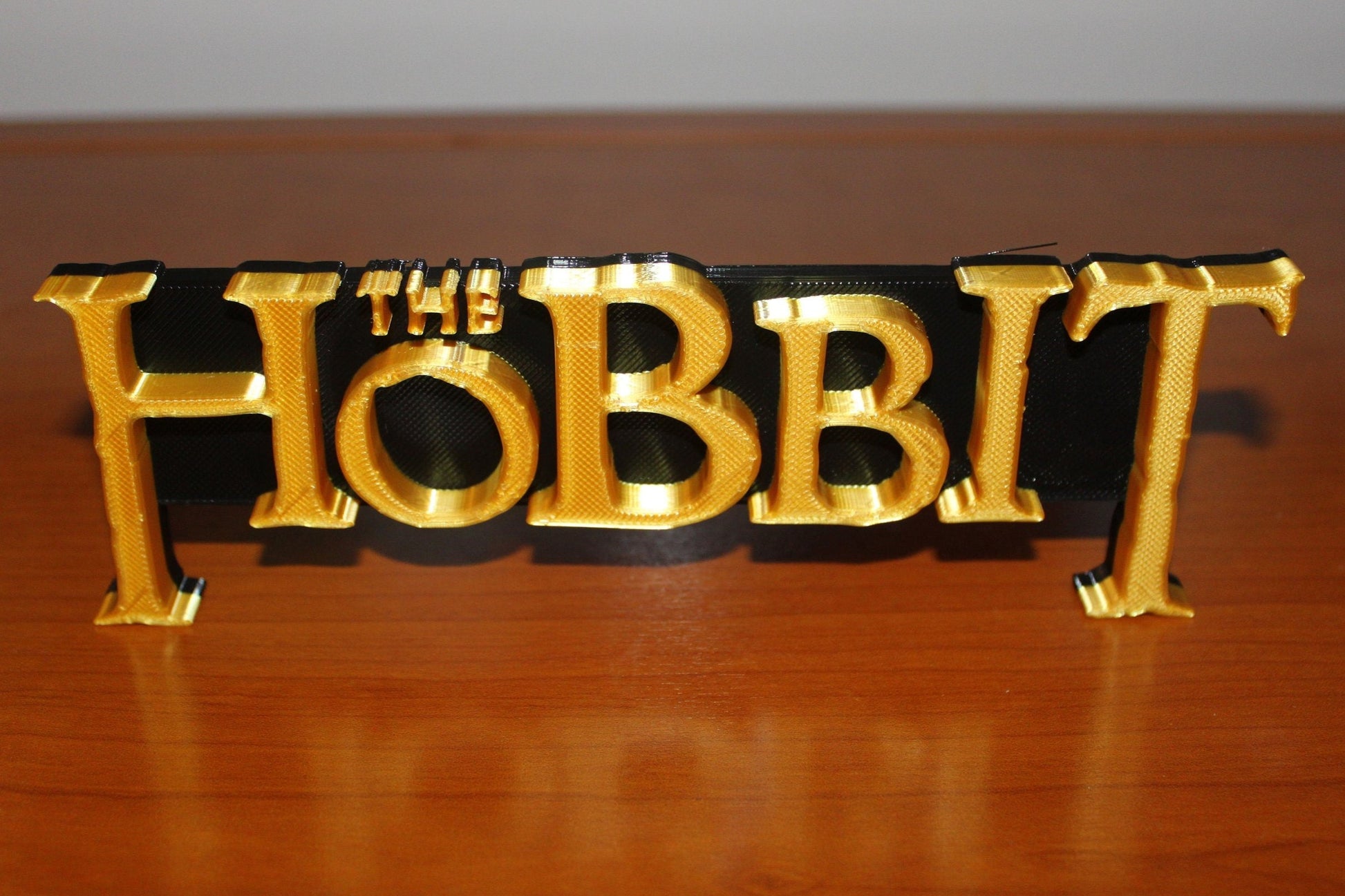 The Hobbit 3D printed Logo Art