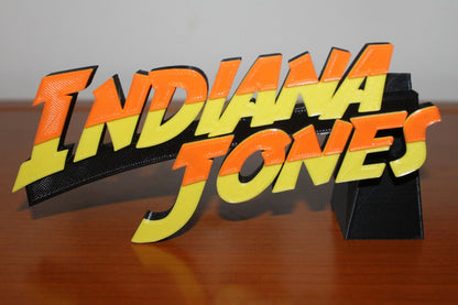 Indiana Jones 3D printed Logo Art