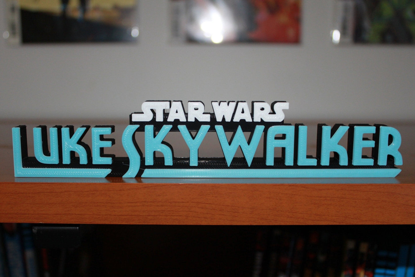 Luke Skywalker 3D printed Logo Sign Wall Desk Shelf Art