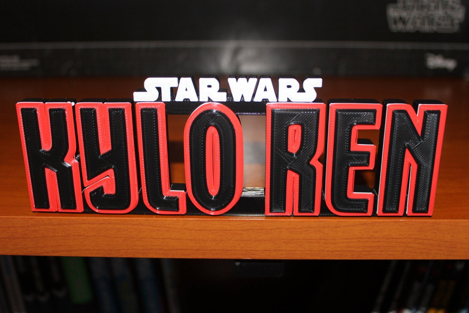 Kylo Ren 3D printed Comic Logo Art