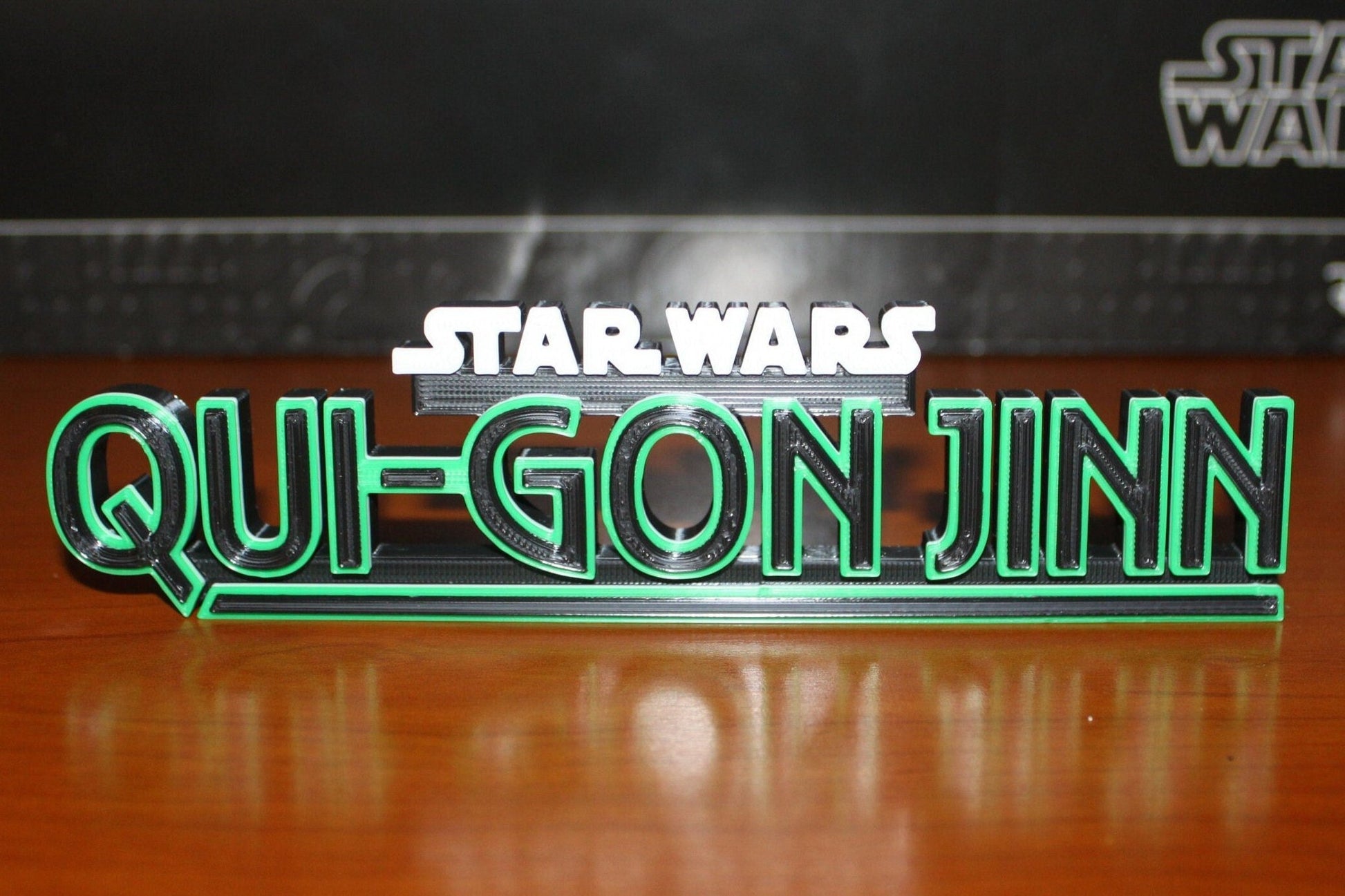 Qui-Gon Jinn 3D printed Comic Logo Art