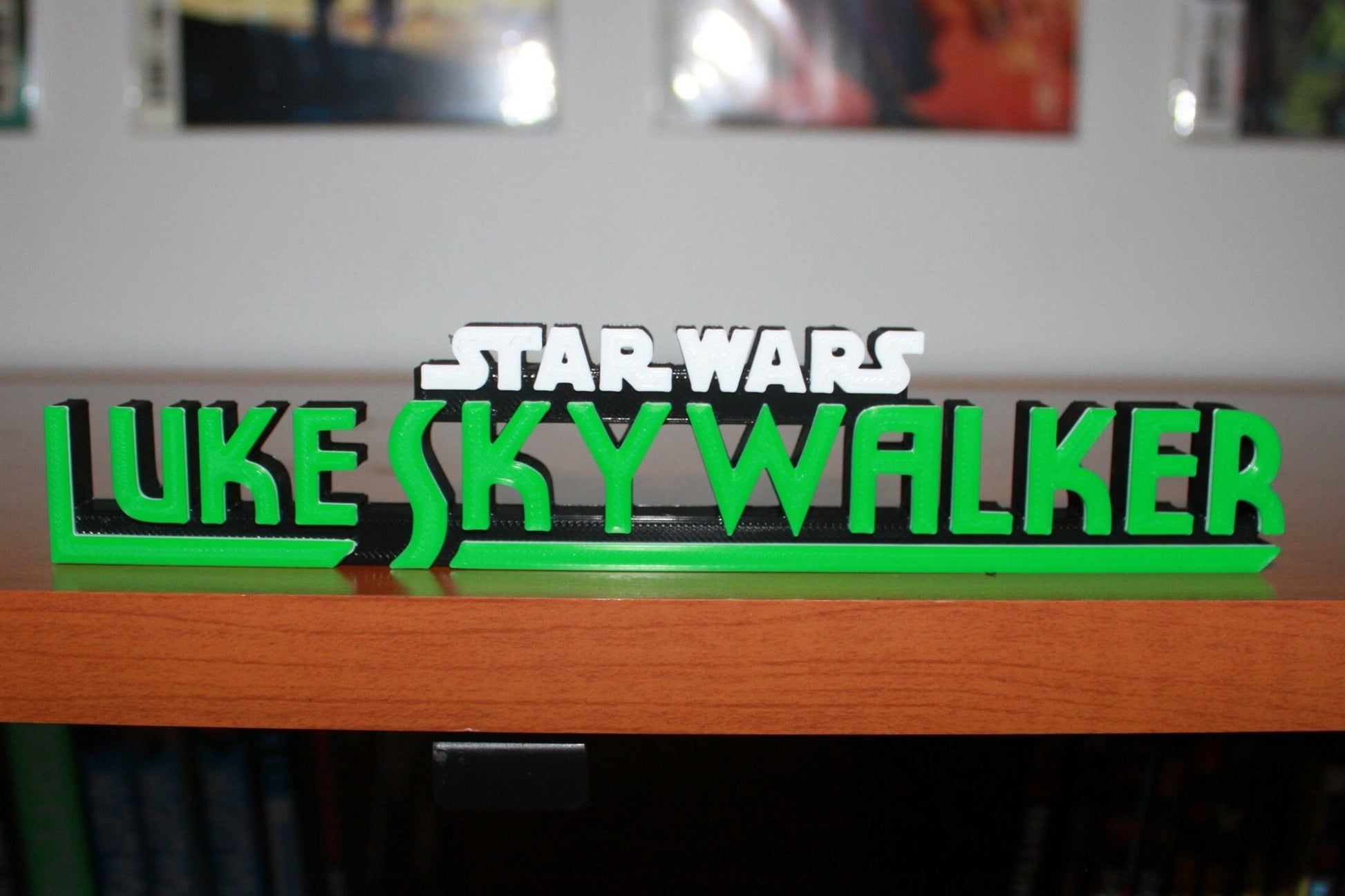 Luke Skywalker 3D printed Comic Logo Art