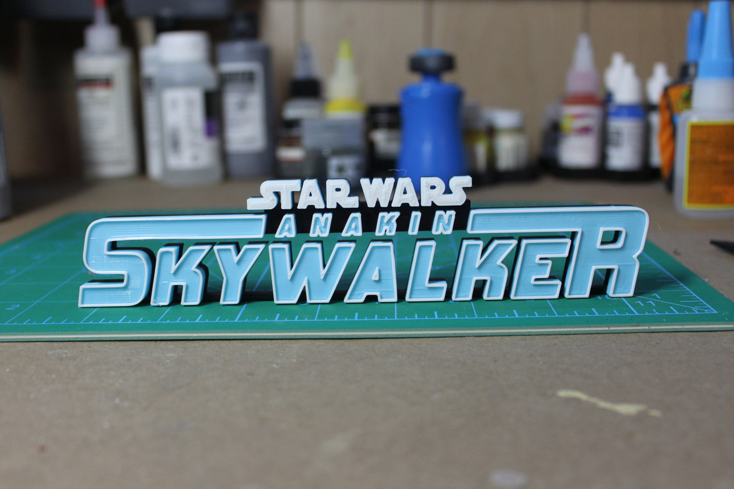 Anakin Skywalker 3D printed Comic Logo Art