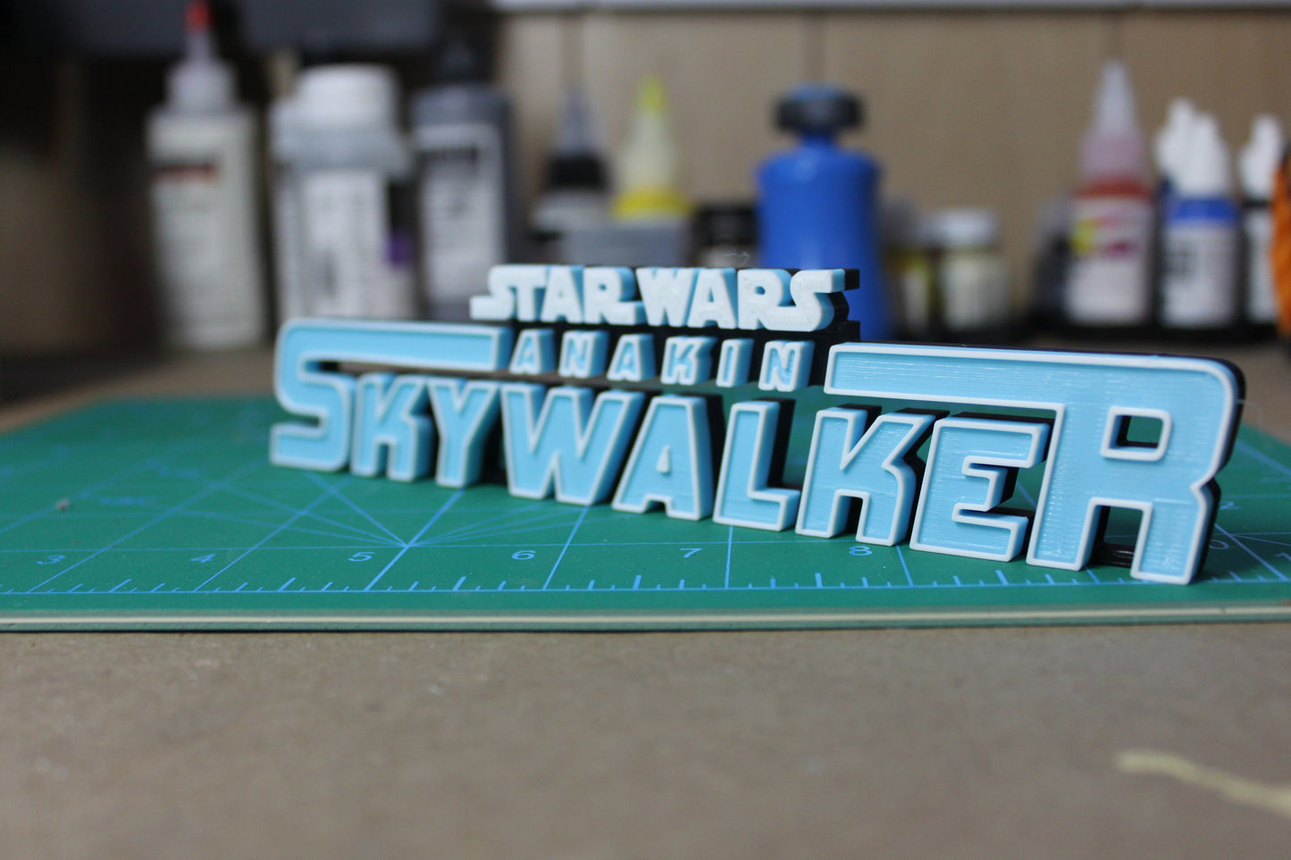 Anakin Skywalker 3D printed Comic Logo Art