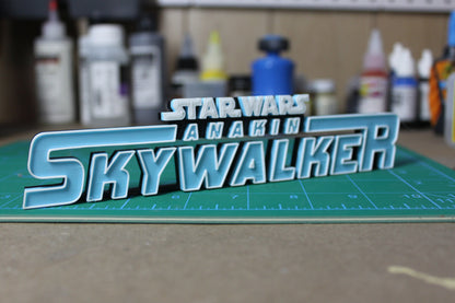 Anakin Skywalker 3D printed Comic Logo Art