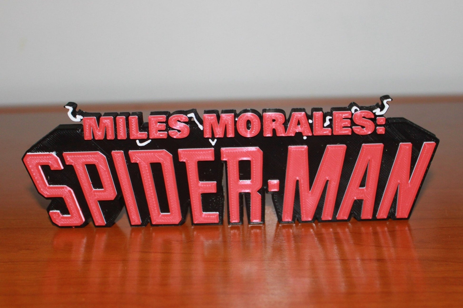 Spider-Man Miles Morales 3D printed Comic Logo Art