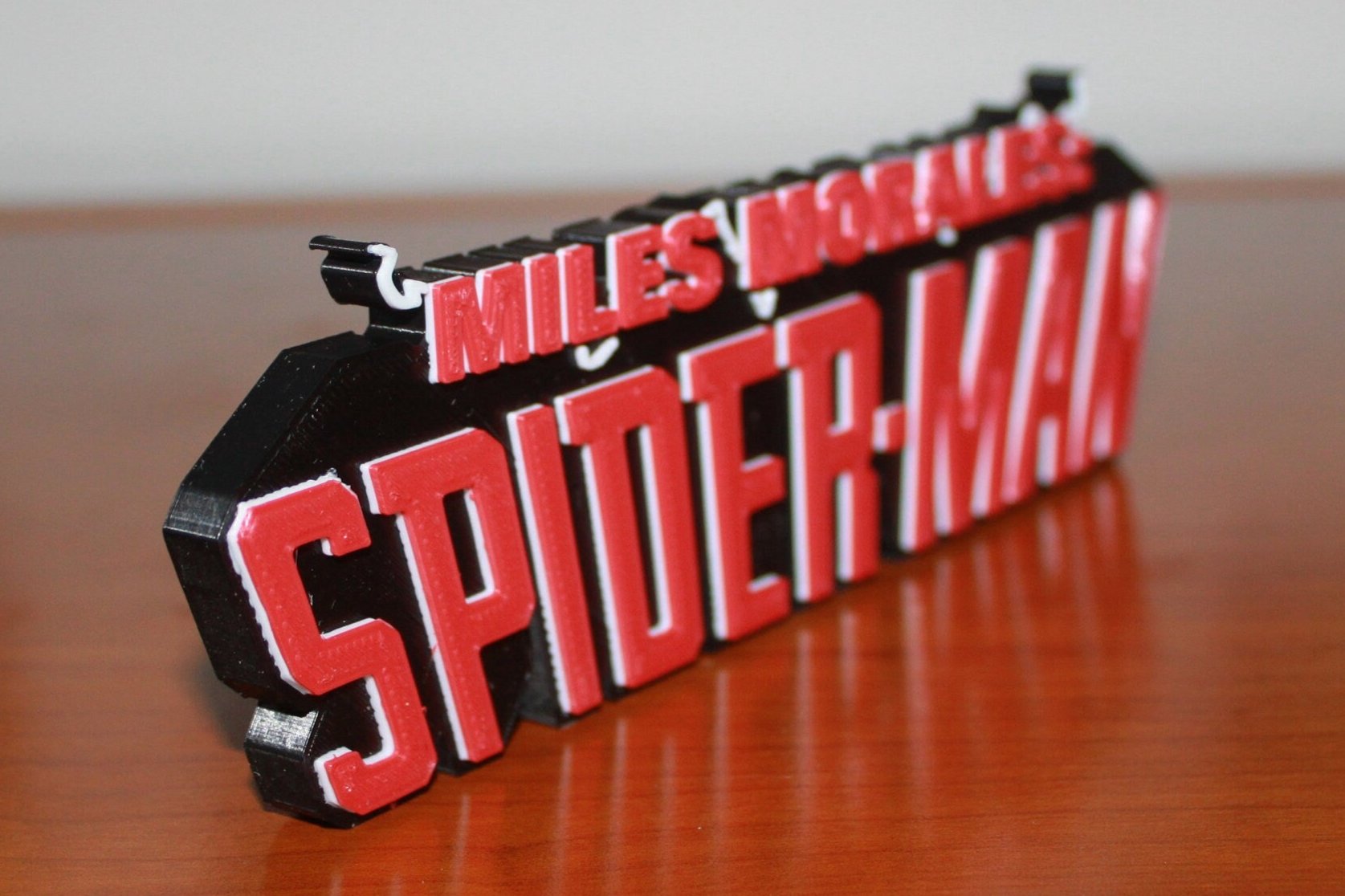 Spider-Man Miles Morales 3D printed Comic Logo Art