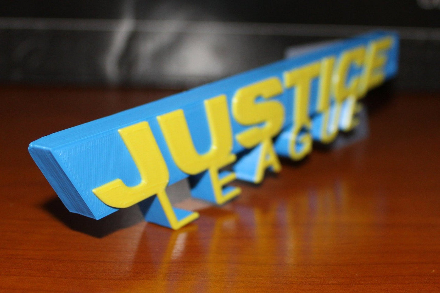 Justice league 3D printed Comic Logo Art