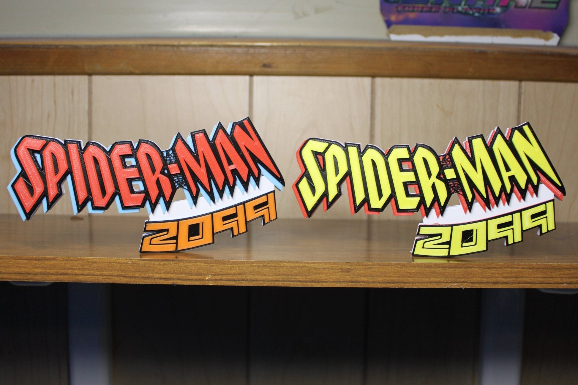 Spider-Man 2099 3D printed Comic Logo Art