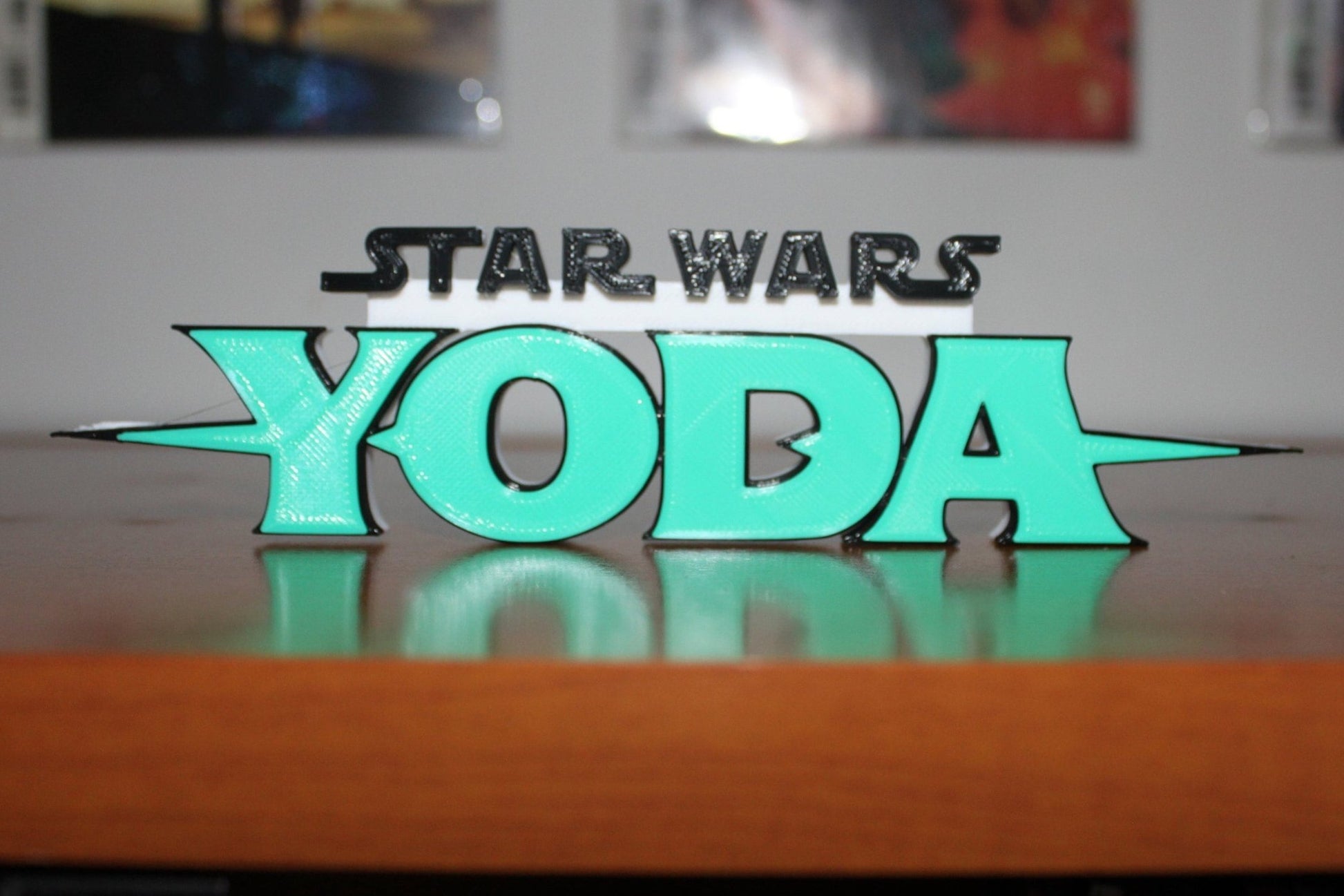 Yoda 3D printed Comic Logo Art