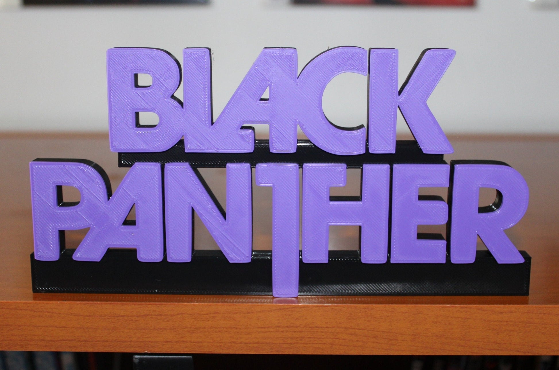 Black Panther 3D printed Comic Logo Art