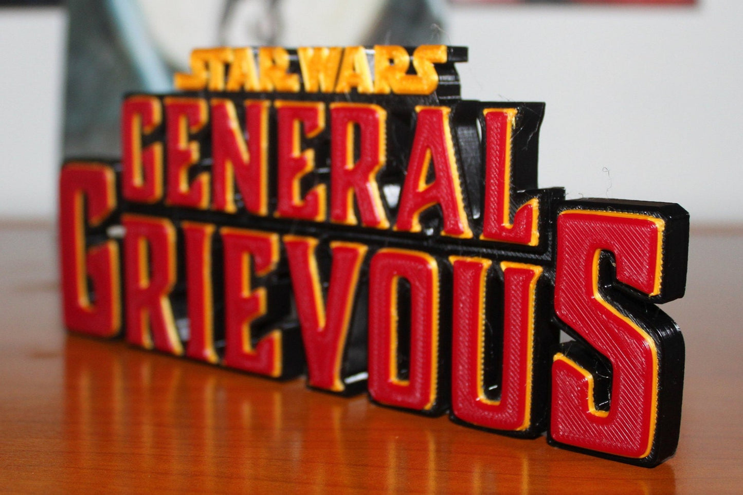 General Grievous 3D printed Comic Logo Art