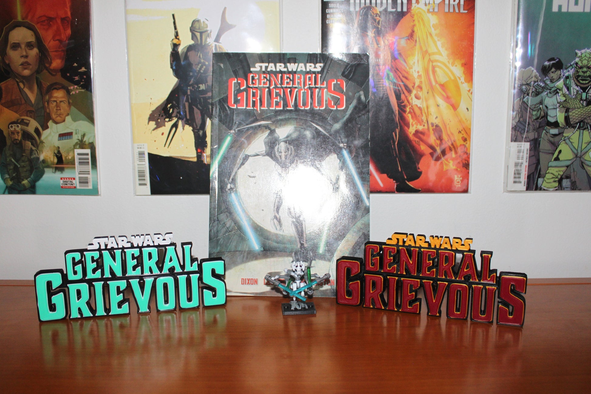 General Grievous 3D printed Comic Logo Art