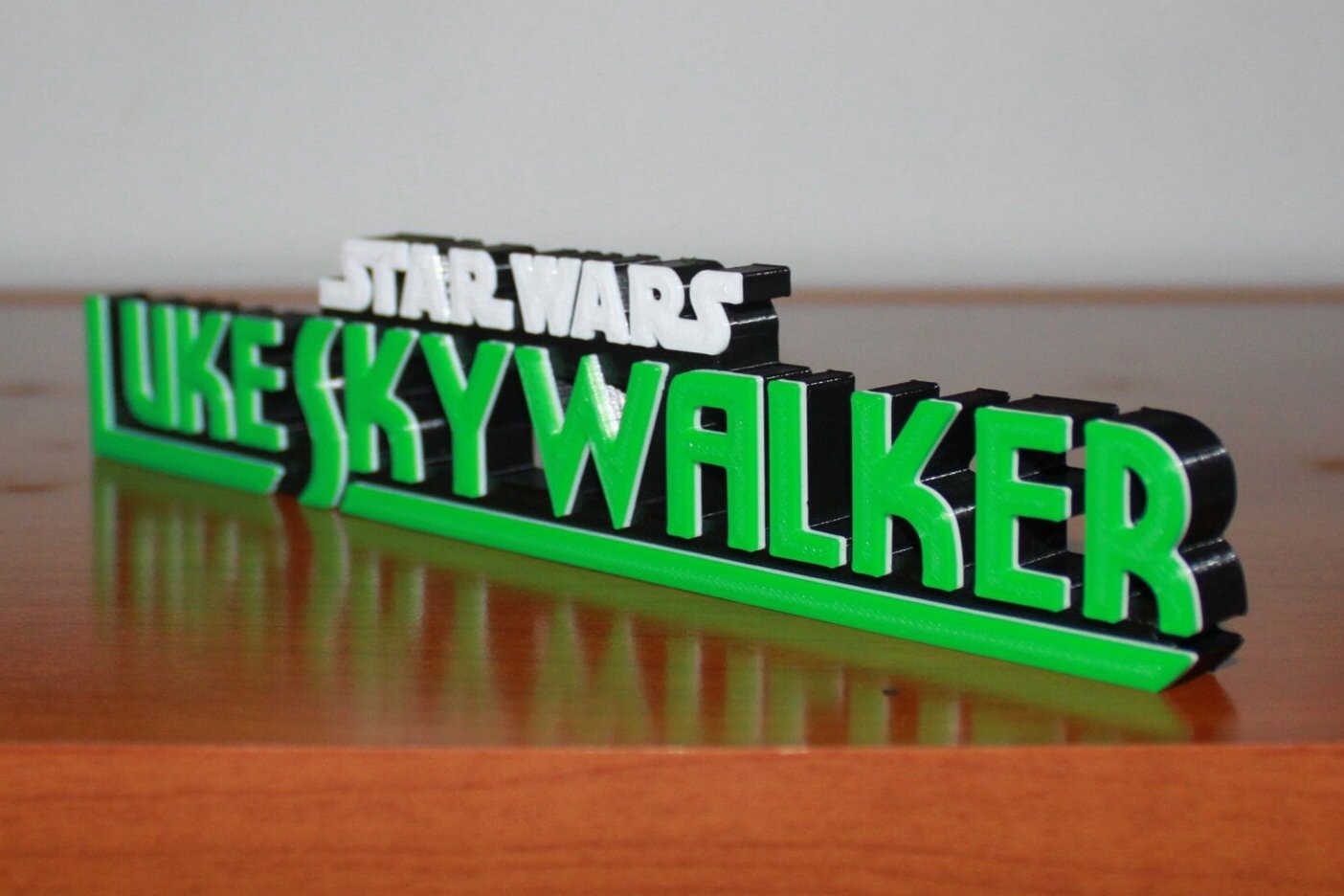 Luke Skywalker 3D printed Comic Logo Art